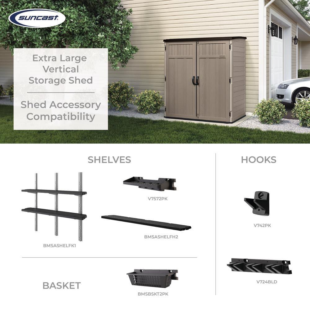Suncast Suncast 6 ft. W x 4 ft. D Resin Vertical Tool Shed