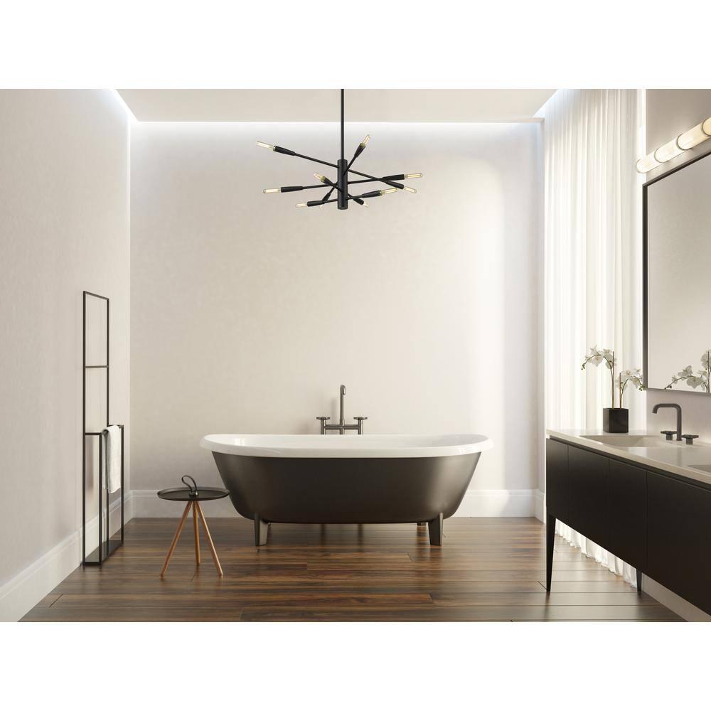 Z-Lite Ascension 10 - Light Chandelier in  Matte Black