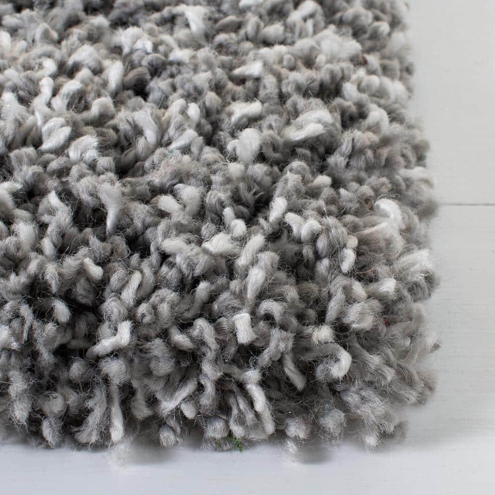 Evolution Shag EVO520 Power Loomed Area Rug - Grey - 5'3"x7'6" - Safavieh.