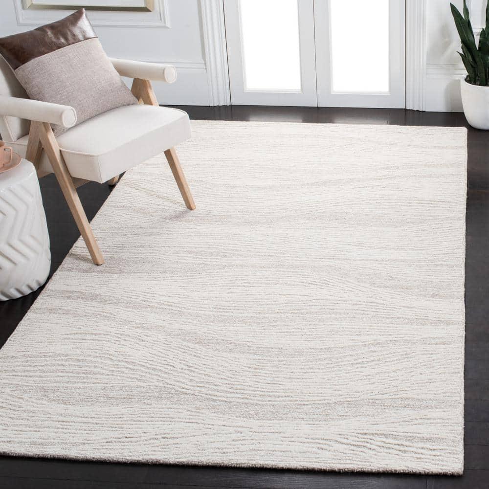 Metro MET995 Hand Tufted Indoor Area Rug - Natural/Ivory - 6'x6' - Safavieh