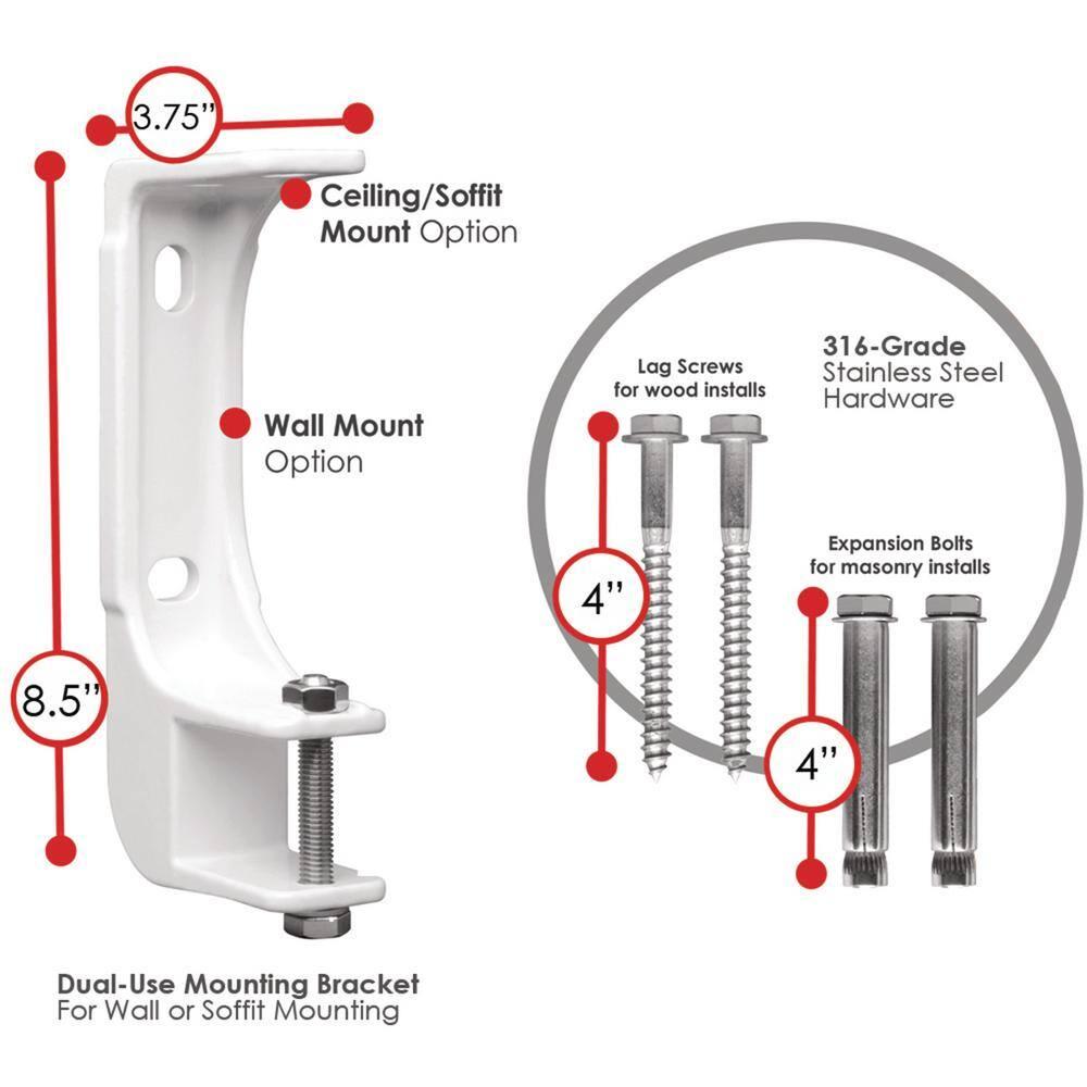 Advaning 10.5'' Fabric, Metal Cover Retractable Patio Awning