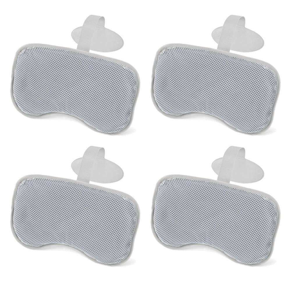 Bestway Coleman Miami AirJet Inflatable Hot Tub with EnergySense Cover, 4-Pack of SaluSpa Spa Seat and 4 Sets of SaluSpa Padded Headrest Pillows