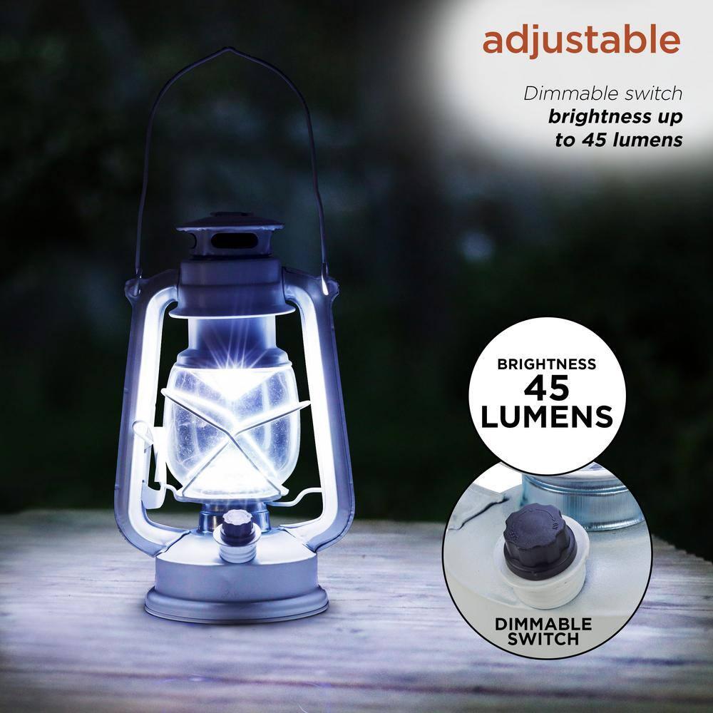 Alpine 10'' Battery Powered Integrated LED Outdoor Lantern