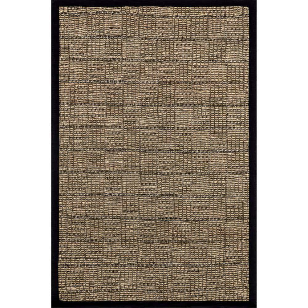 nuLOOM Armani Geometric Seagrass Area Rug, 9' x 12', Armani Black