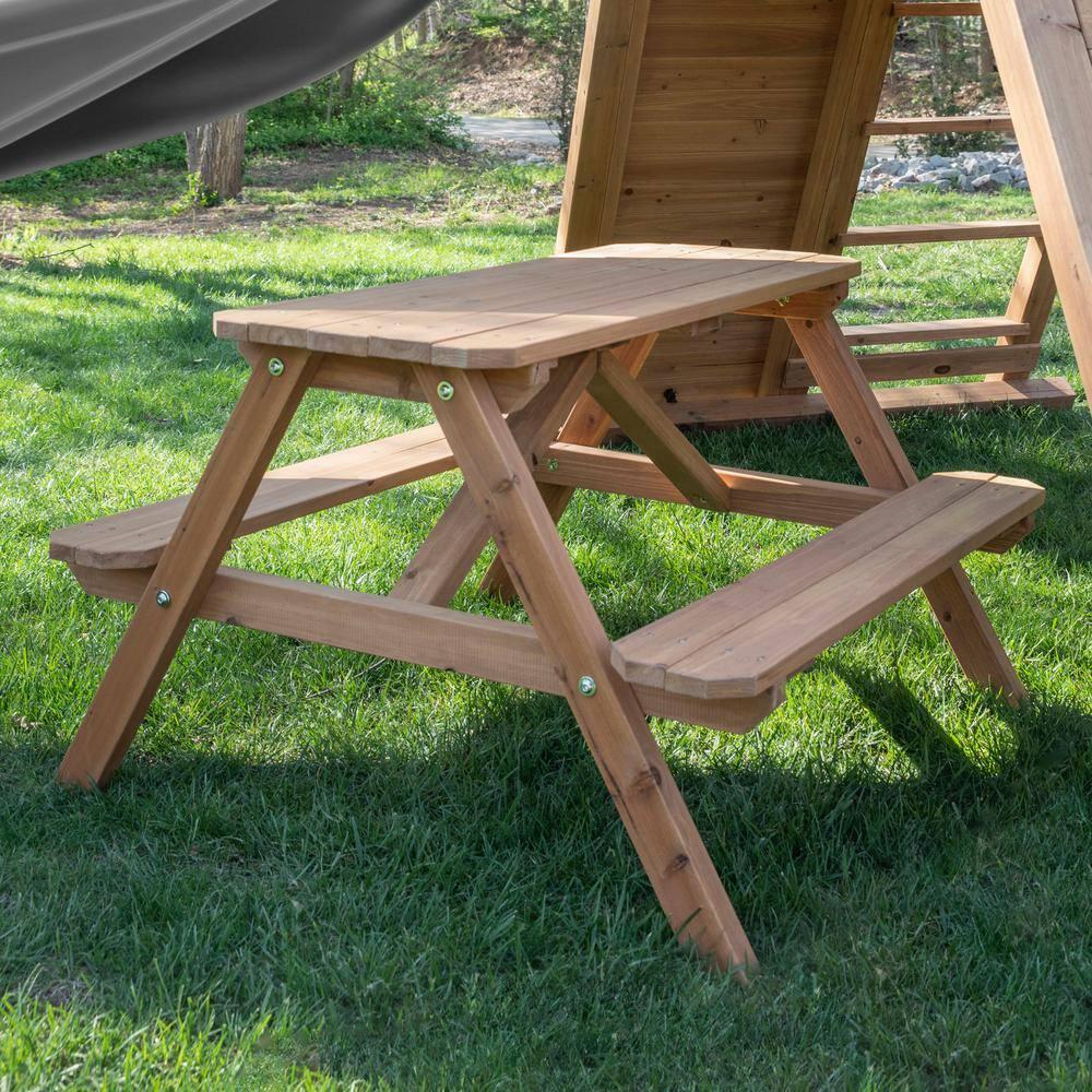 Backyard Discovery Endeavor II Swing Set With Gray Wave Slide