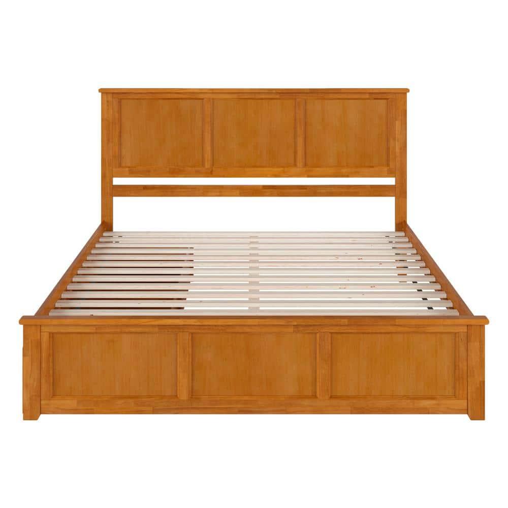 Solid Wood Platform Storage Bed
