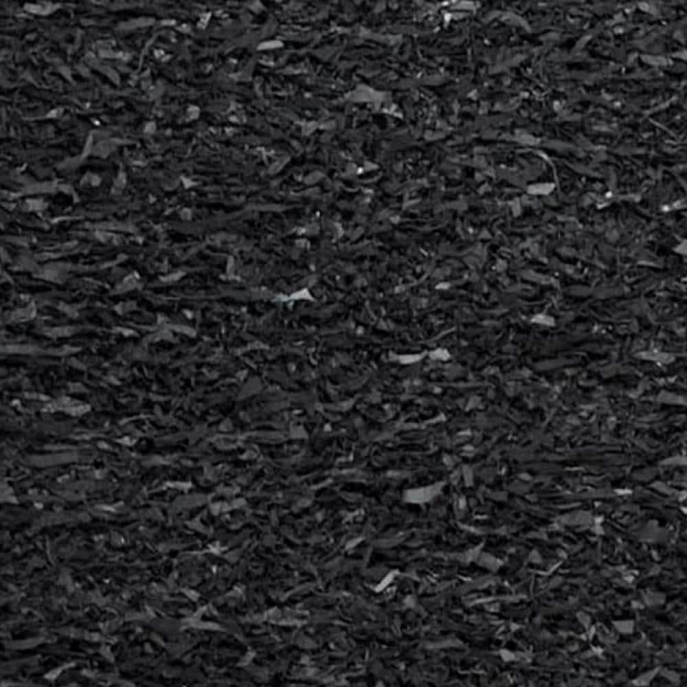 Leather Shag LSG511 Handwoven Area Rug - Black - 8'x10' - Safavieh