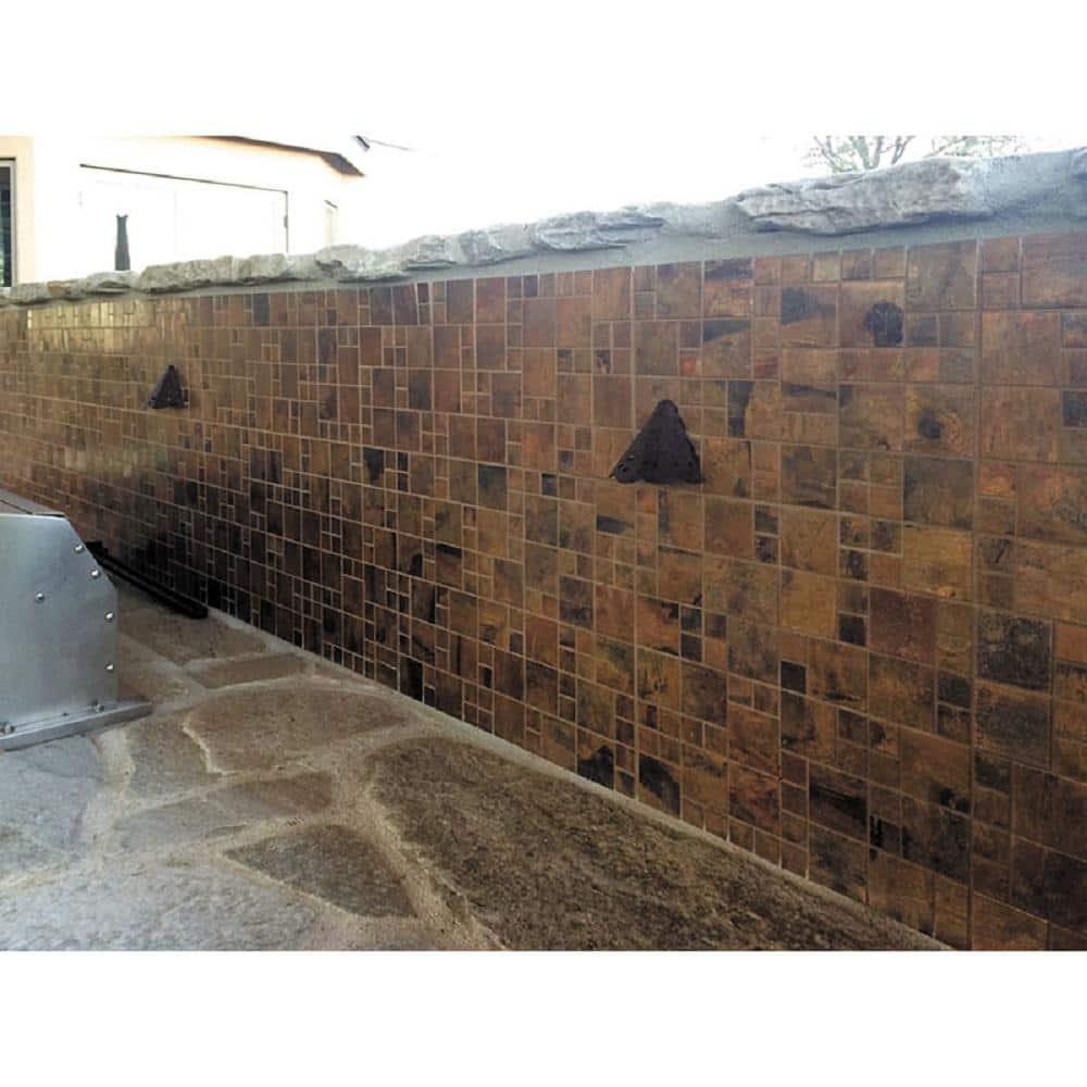 12" x 12" Metal Random Mosaic Wall & Floor Tile