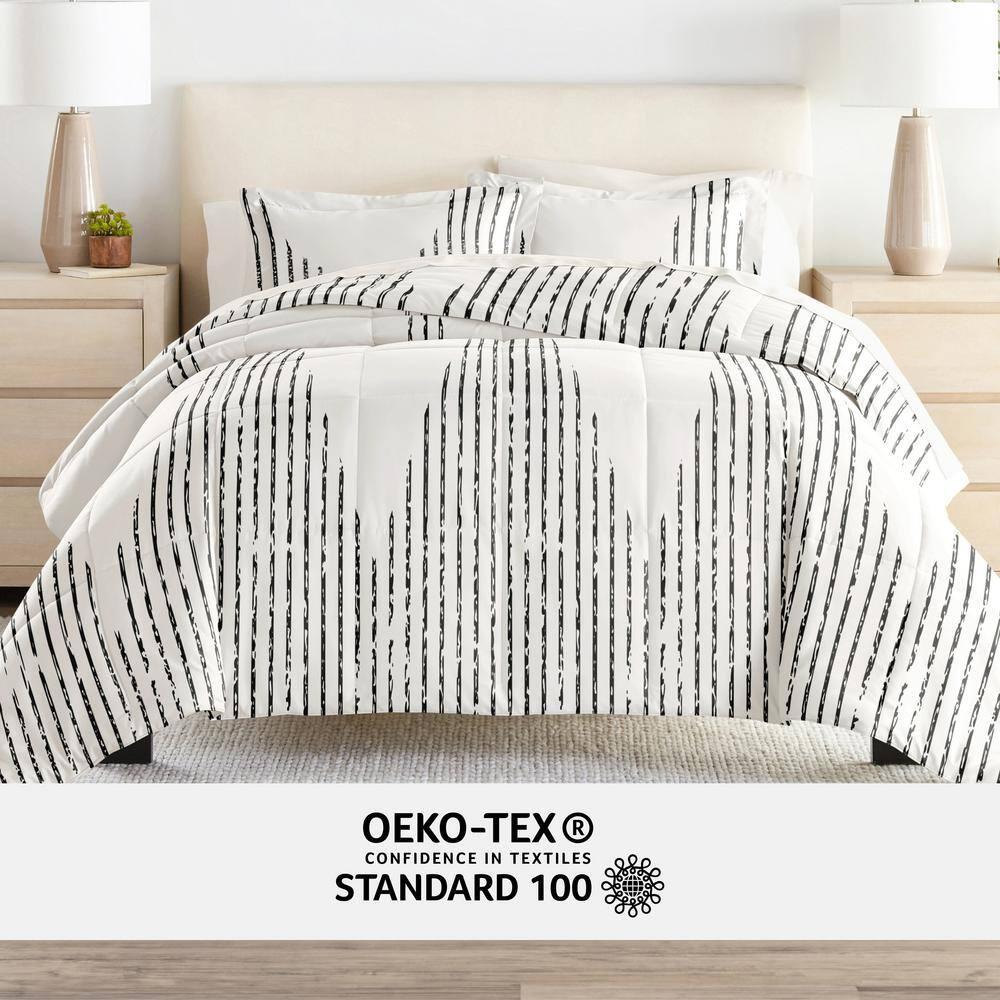 7-Piece Bedding Bundle - Pattern Comforter and Sheet Set