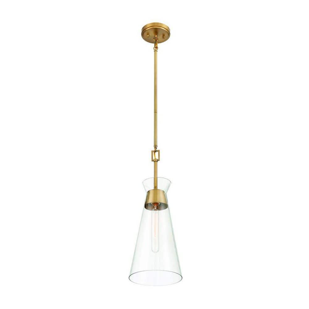 Savoy House Lakewood 1 - Light Pendant in  Warm Brass