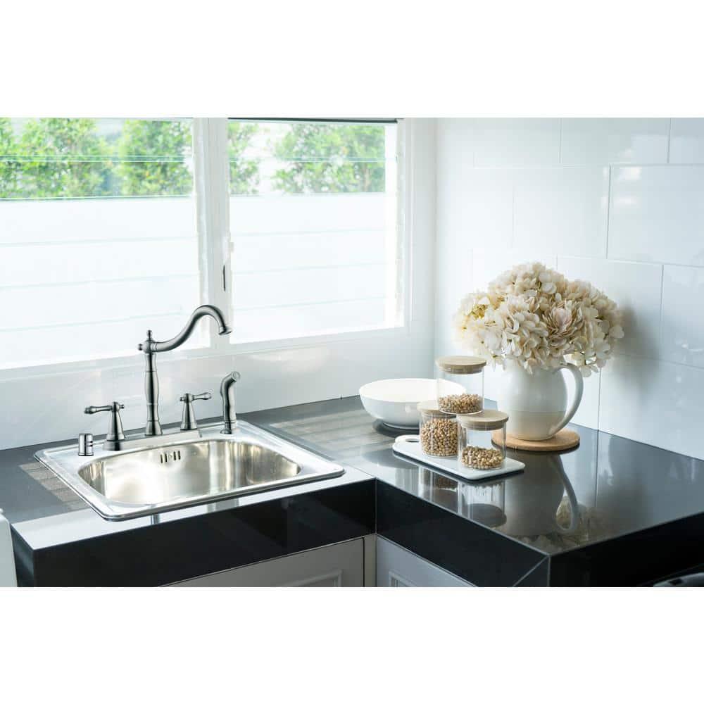 Design House 522946 Dish Washer Air Gap with Cover, Prevent Drain Water Back Up, Polished Chrome