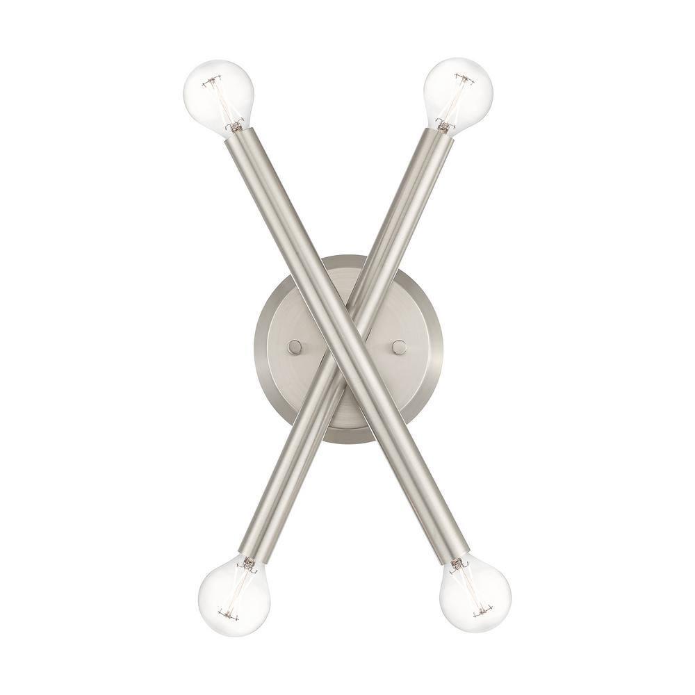 Livex Lighting Soho 4 - Light Wall Light in  Brushed Nickel