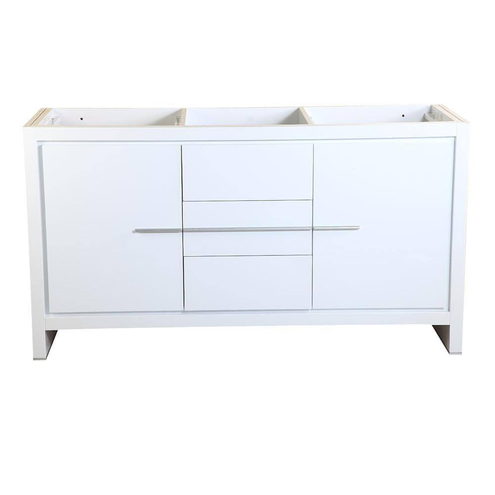Allier 60" Freestanding Double Sink Bathroom Vanity Base Only (Top and Sink Not Included)