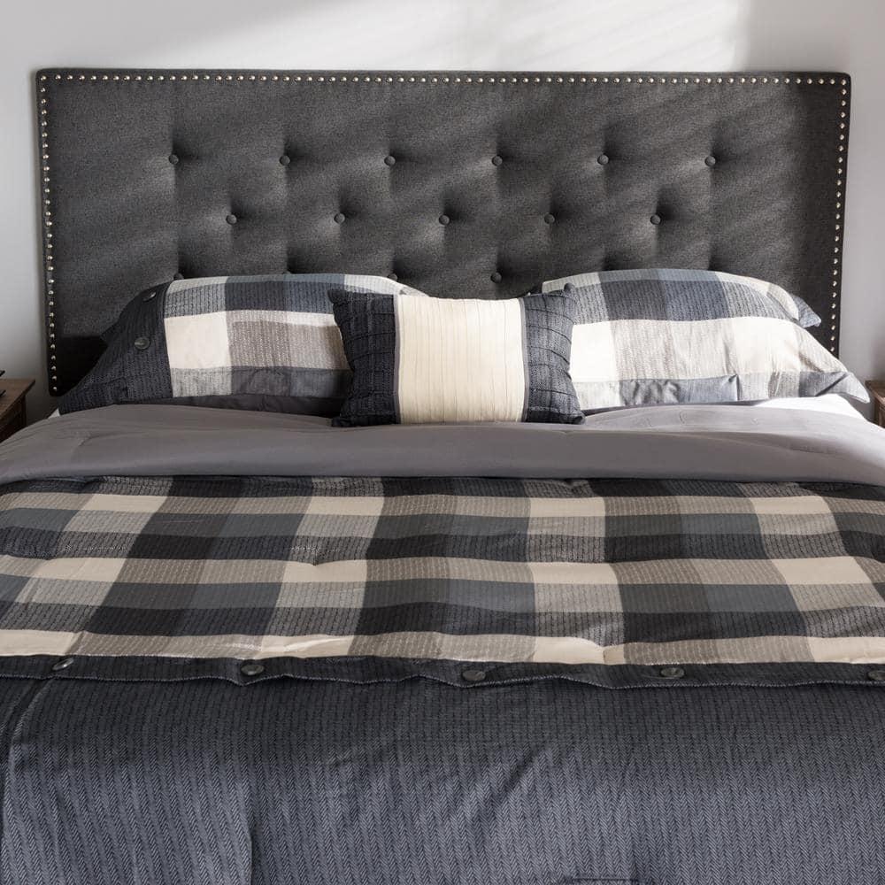 Windsor Modern And Contemporary Fabric Headboard - Baxton Studio