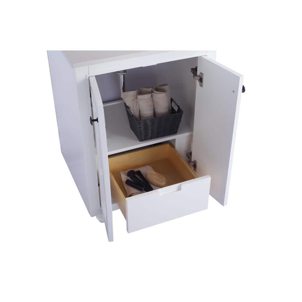 Mercer41 Mundy 24'' Single Bathroom Vanity with Stone Top