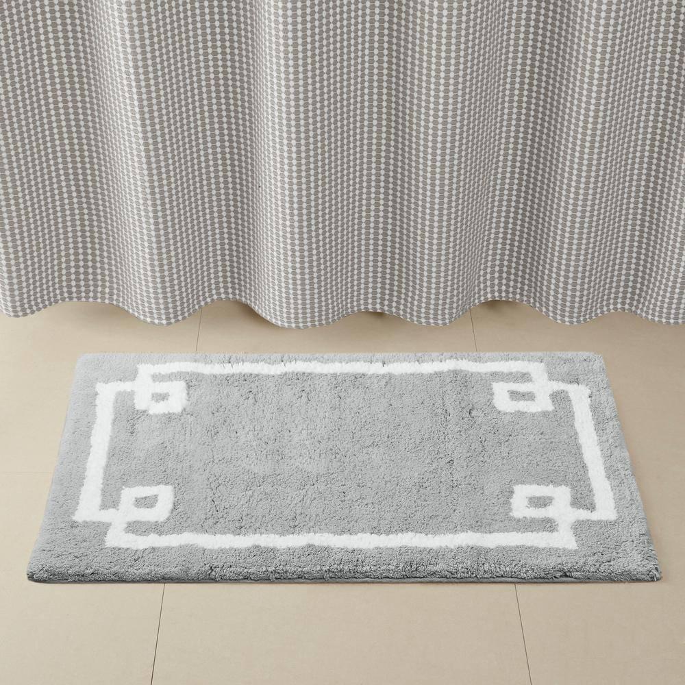 Madison Park 100% Cotton Tufted Bath Rug with Non-Slip Backing