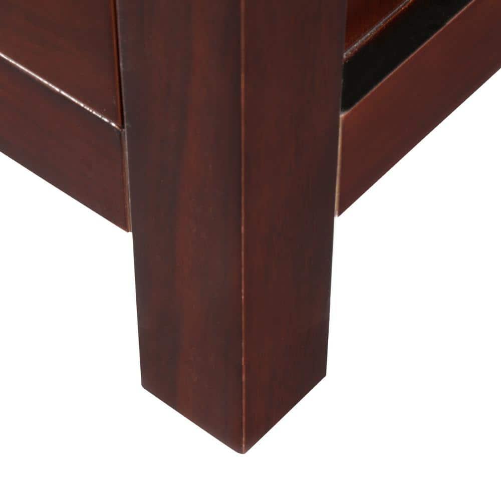 Wyndham Collection Sheffield Solid Wood Freestanding Linen Cabinet