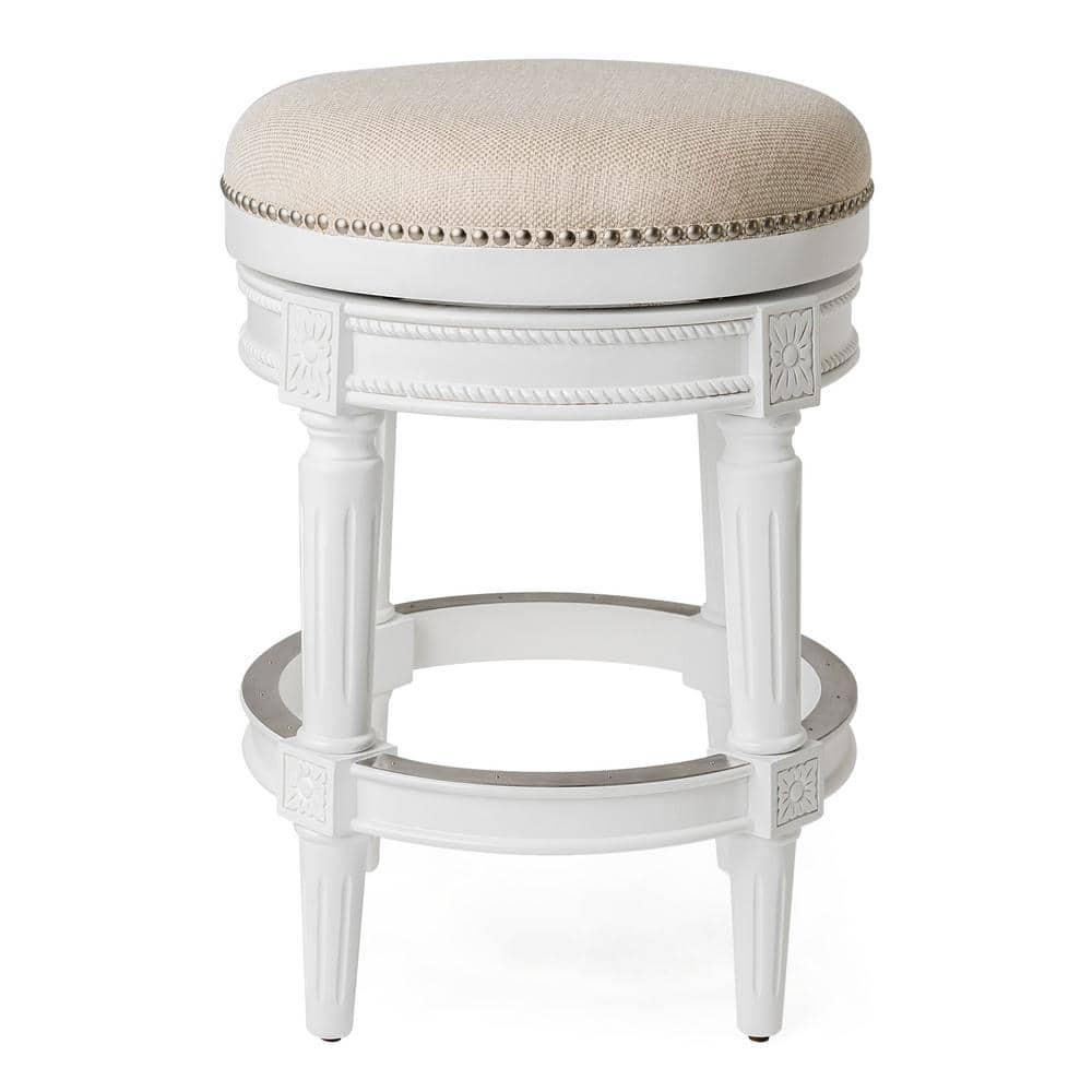 Maven Lane Maven Lane Pullman Backless Stool with Fabric Upholstery