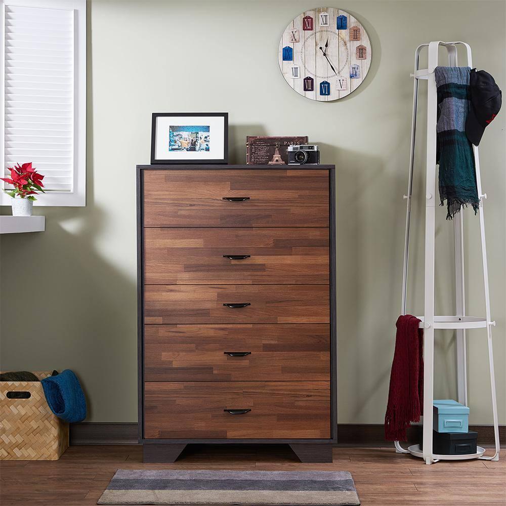 Acme Eloy Storage Chest in Walnut and Espresso