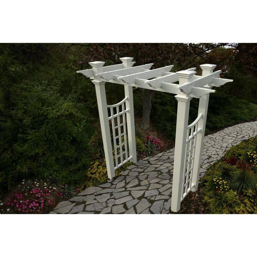 Vita 58'' W x 28'' D Vinyl Arbor in White