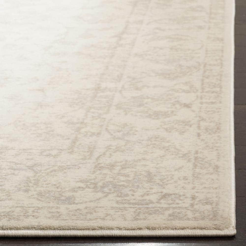 Carnegie CNG621 Power Loomed Accent Rug - Cream/Light Grey - 3'x5' - Safavieh.