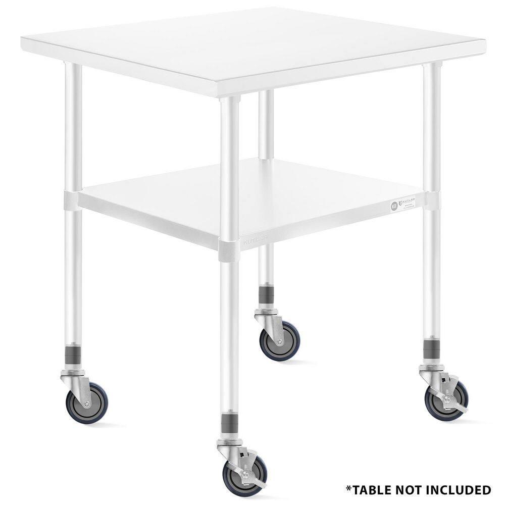 GRIDMANN 4" Caster Wheel Set for Commercial Prep Tables (Set of 4)