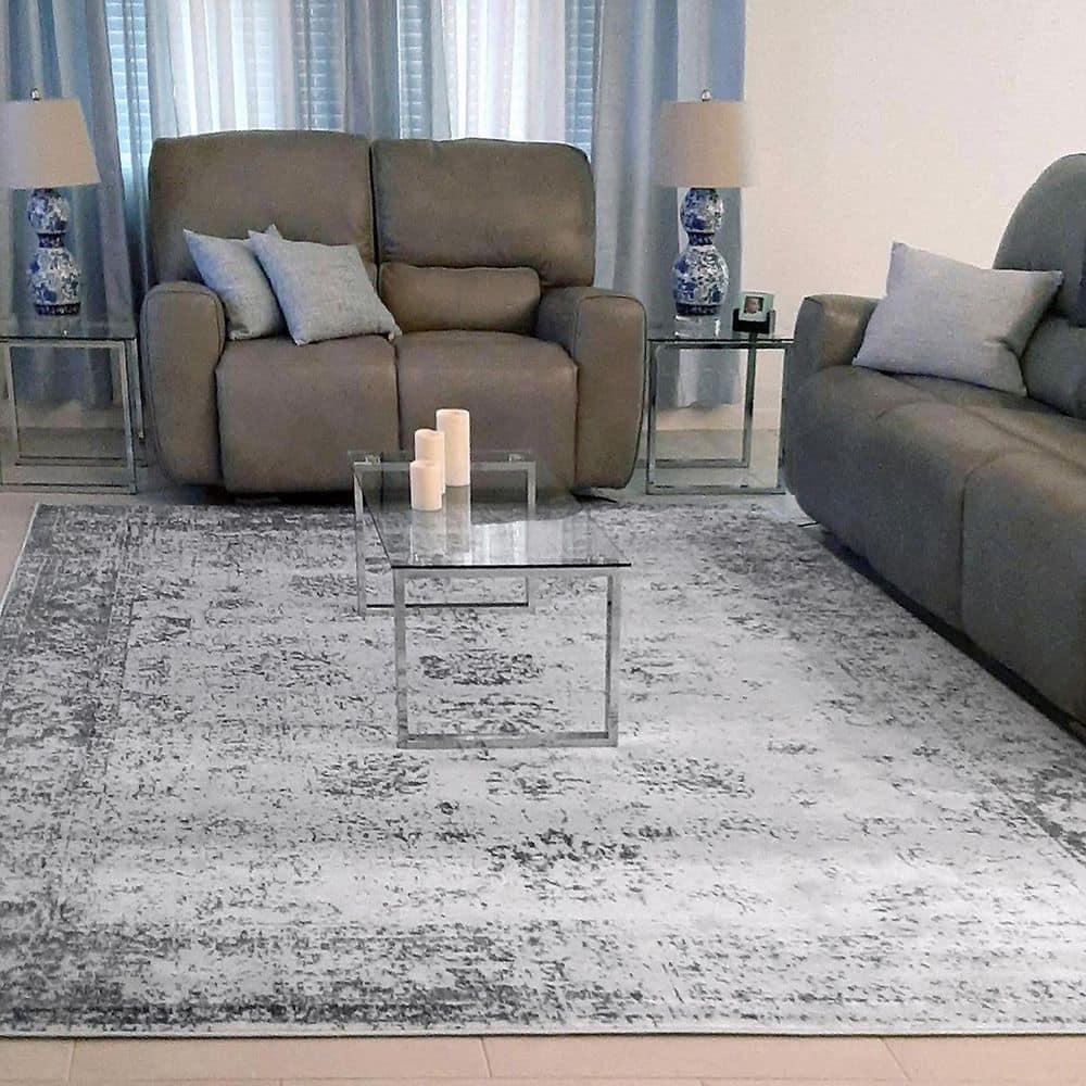 Unique Loom 8' 0 x 10' 0 Sofia Casino Gray Area Rug