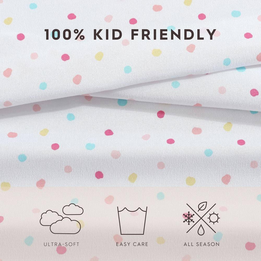 Laura Ashley Confetti 100% Microfiber Sheet Set