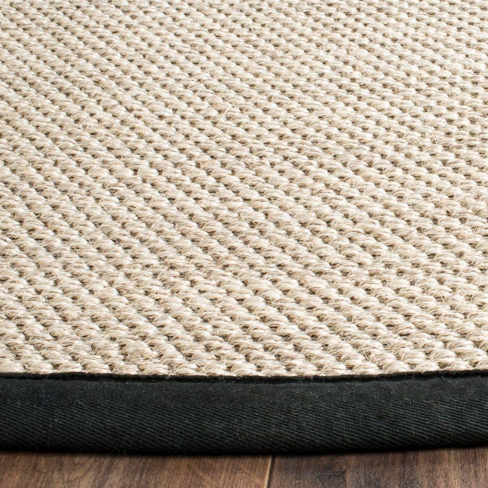 Natural Fiber NF115 Power Loomed Indoor Area Rug - Natural/Black - 8'x10' - Safavieh