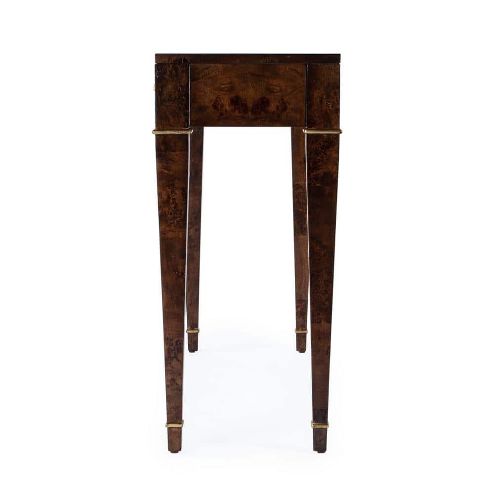 Kai 2 Drawer 45" Burl Wood Console Table