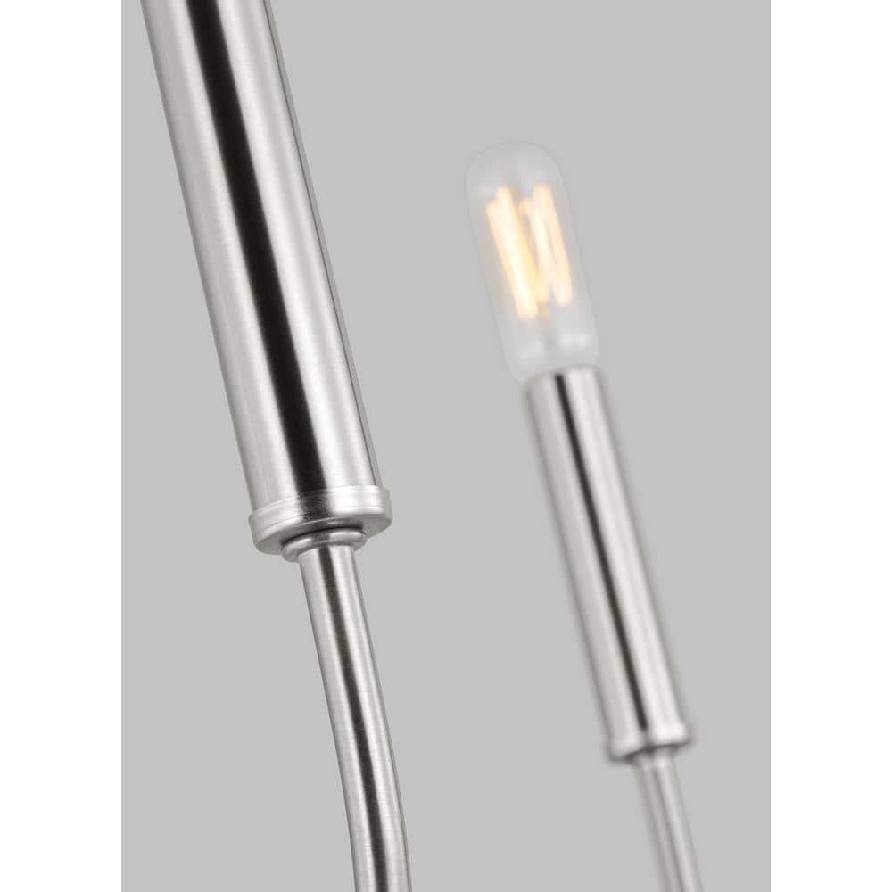 Greenwich 5-Light Brushed Nickel Candle Chandelier