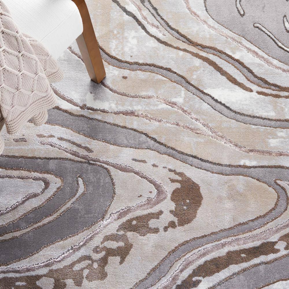 Wade Logan® Swindle Abstract Gray/Beige Area Rug