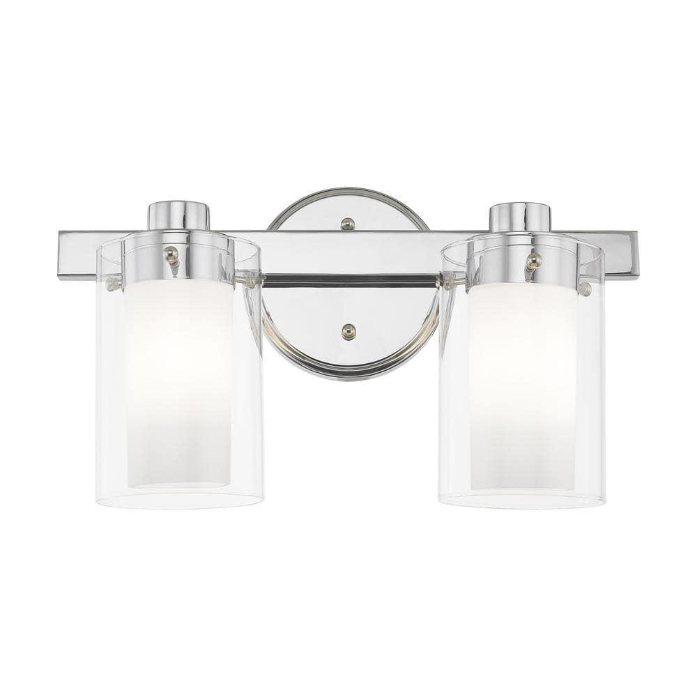 Livex Lighting Manhattan 2 - Light Vanity in  Polished Chrome