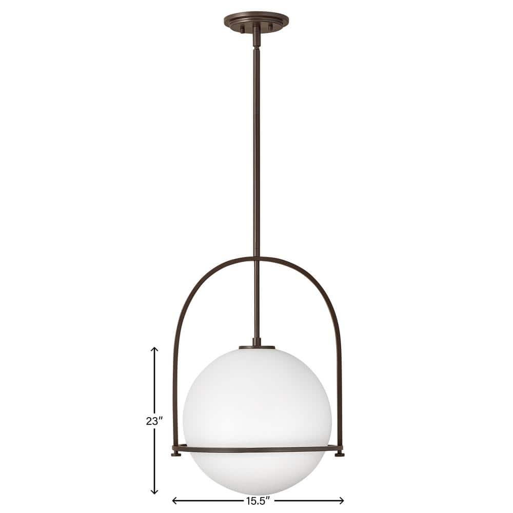 Arie Single Light Glass Dimmable Pendant