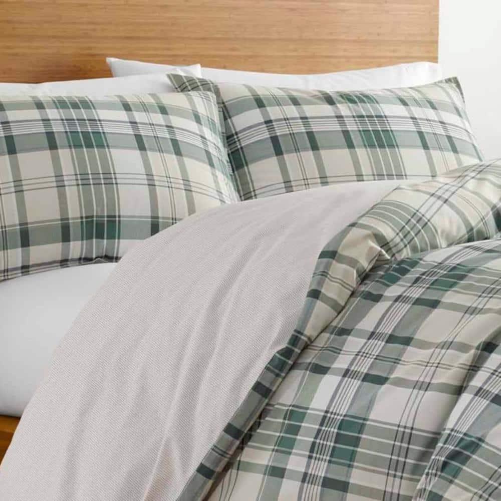 Eddie Bauer Eddie Bauer Timbers Green Cotton Reversible Bedding Set