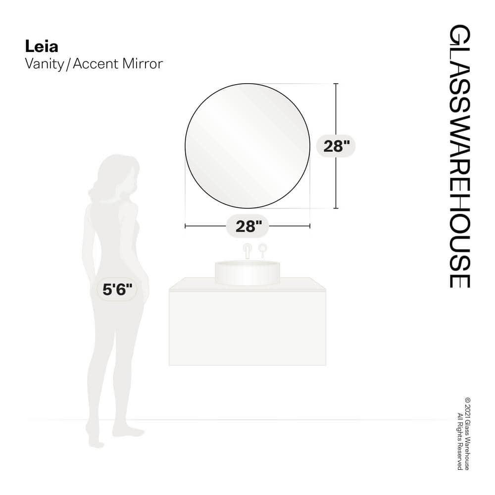 Leia Round Mirror