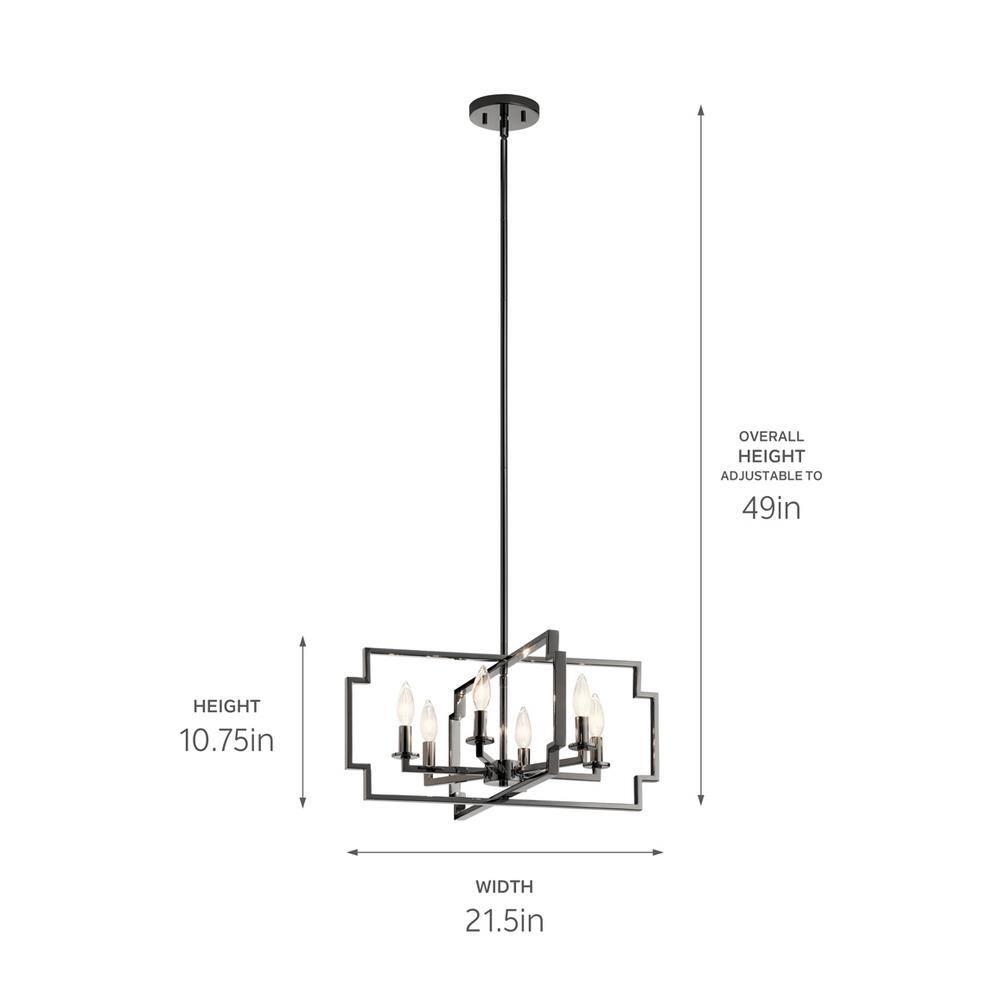 Kichler Lighting - Six Light Chandelier/Semi Flush Mount - Chandelier/Semi Flush