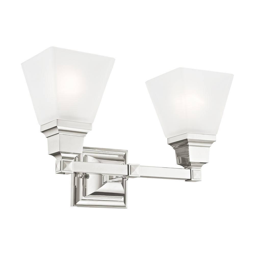 Livex Lighting Mission 2 - Light Vanity in  Polished Nickel