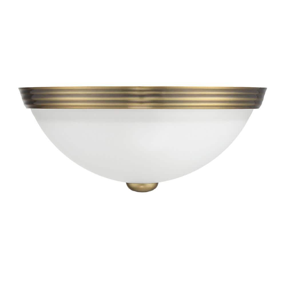 Savoy House NULL 2 - Light Flush Mount in  Warm Brass