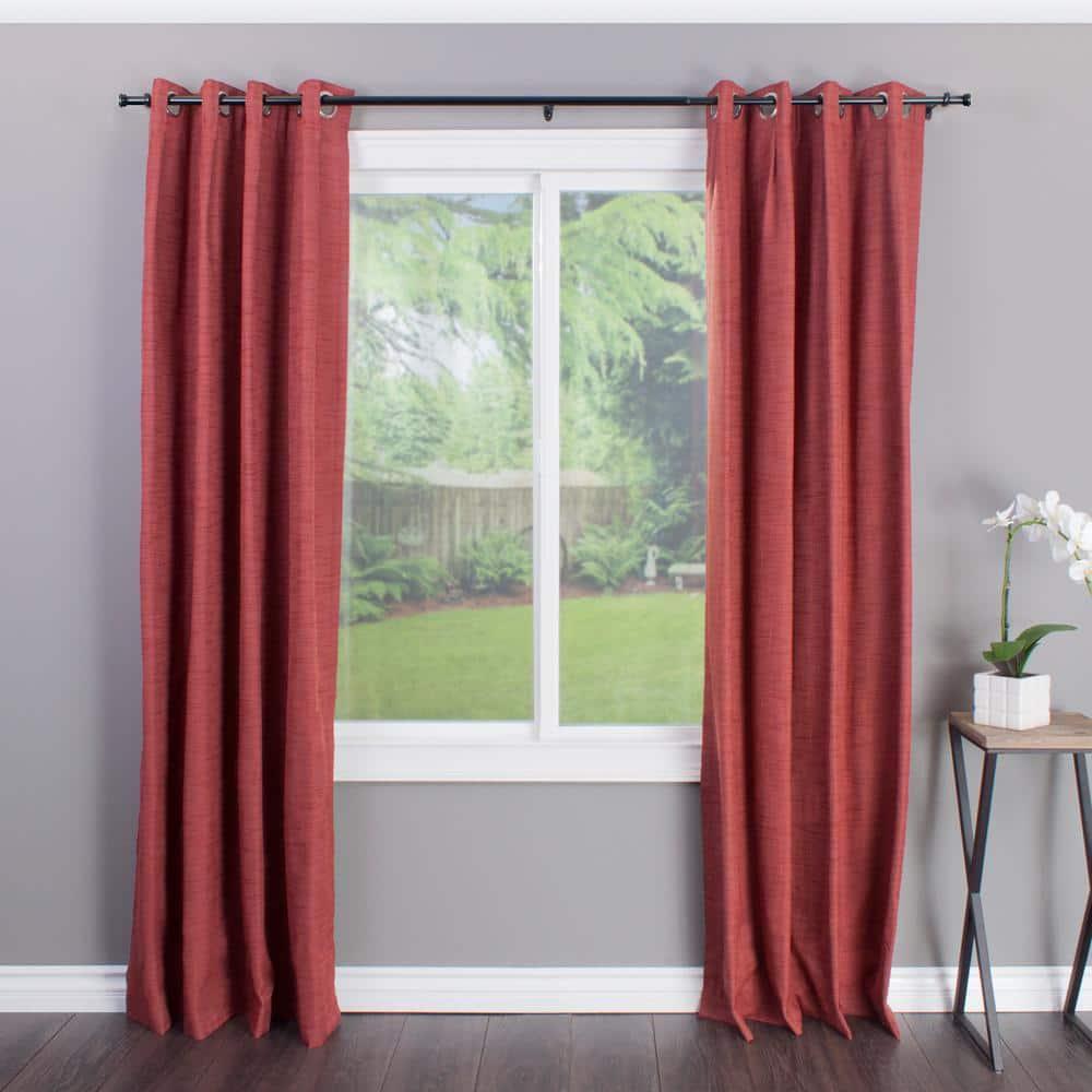 Decopolitan 27941-18ES End Cap Curtain Rod Set, 18 to 36-Inch, Black Espresso