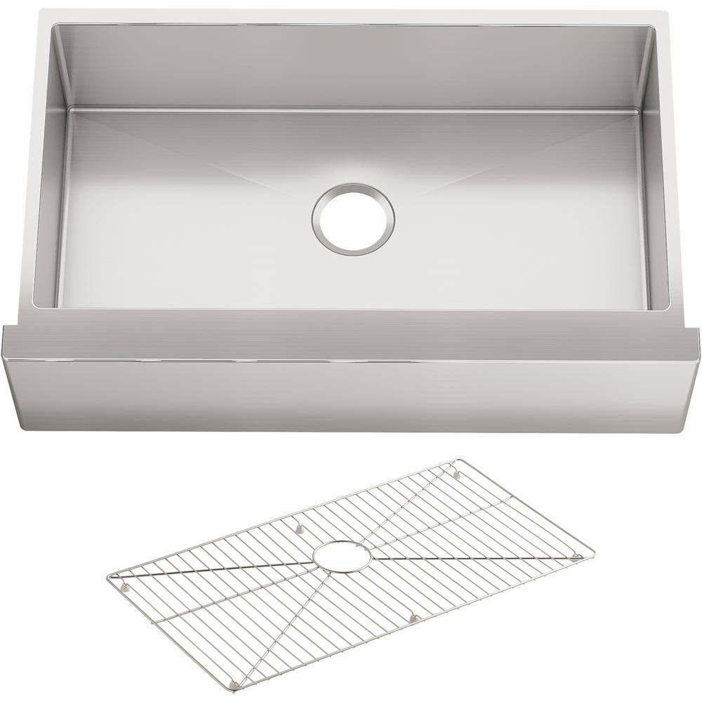 Strive 36" Stainless Steel Farmhouse Undermount Single-Bowl Kitchen Sink