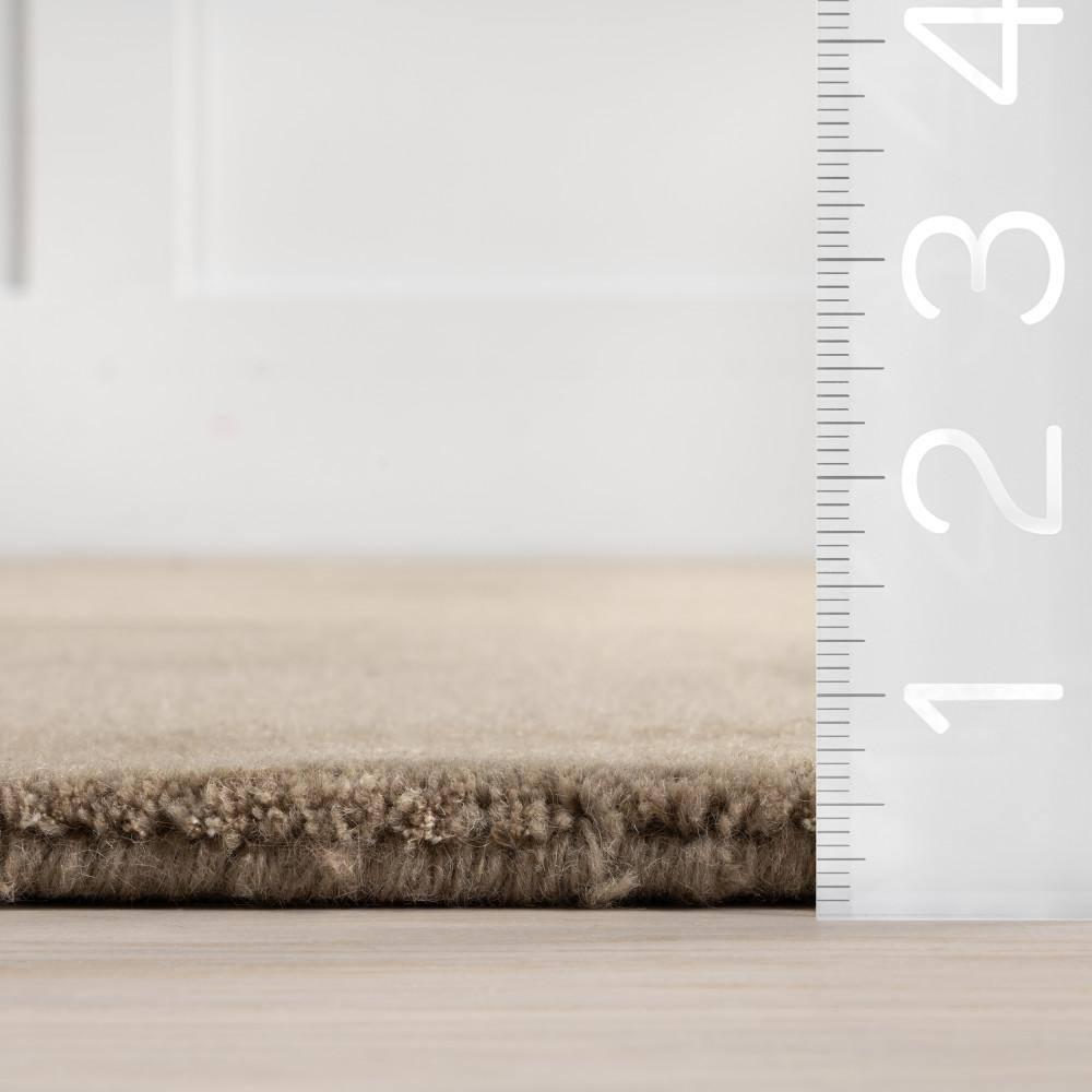 Rugs USA Petra High-Low Wool-Blend Area Rug, 2x8, Fawn