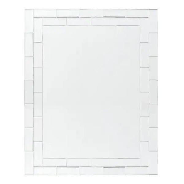 Decor Wonderland SSM414-2 Grand Street Modern Bathroom Mirror - Silver