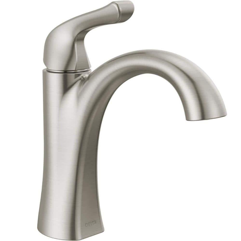 Arvo Single Hole Bathroom Faucet with Drain Assembly, Single Handle Bathroom Sink Faucet