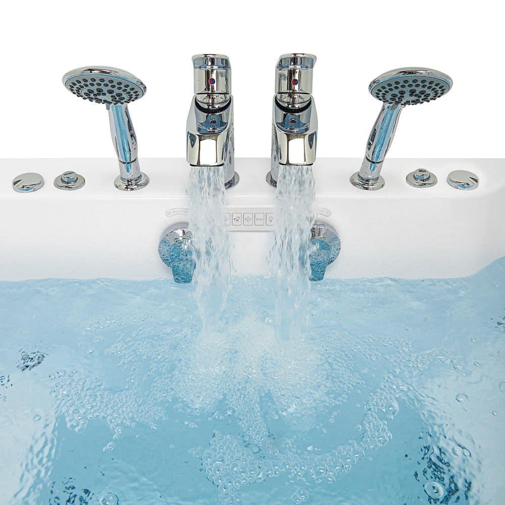 Ella Walk In Baths Escape 72'' x 36'' Walk-in Acrylic Bathtub with Faucet 93285-22Ph