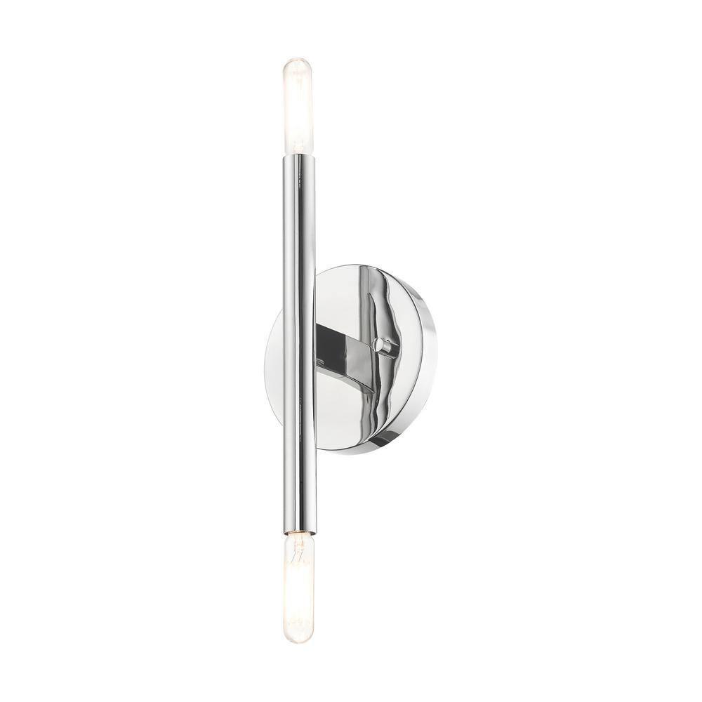 Livex Lighting Copenhagen 2 - Light Wall Light in  Polished Chrome