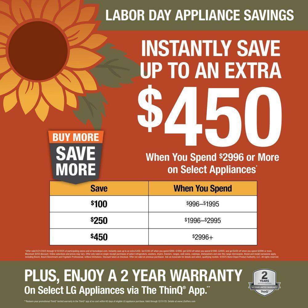 LG LG Smart Wi-Fi Enabled True Convection InstaView® Electric Range with Air Fry, 6.3 cu. ft. LREL6325F