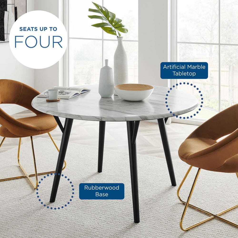 Modway Modway Gallant Round Performance Artificial Marble Dining Table