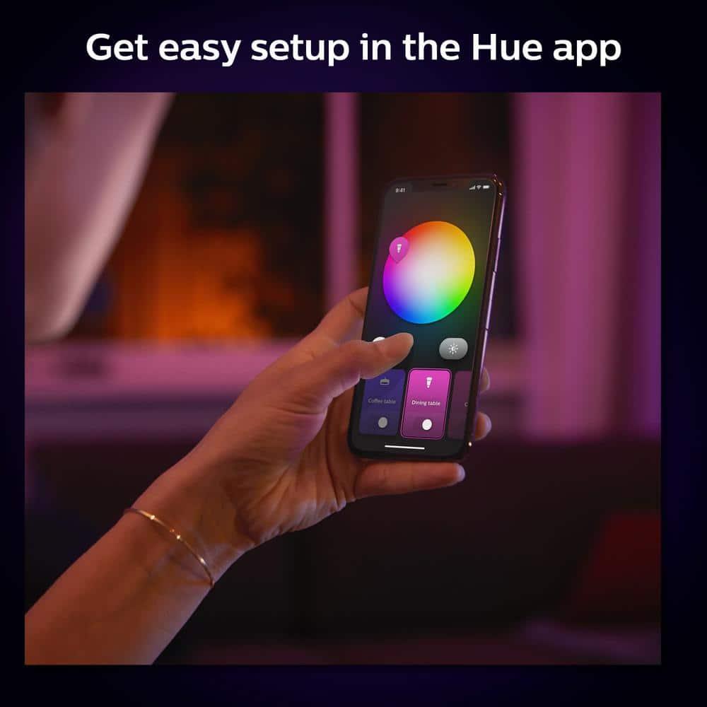 Philips Hue Slim 6-inch Downlight, White & Color Ambiance (Bluetooth Compatible), Voice Control with Alexa, Apple HomeKit & Google Assistant