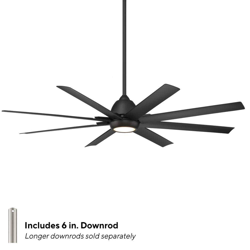 66" 8 - Blade Outdoor / Indoor Smart Ceiling Fan with Remote Control Included, Works With Google Assistant, Amazon Alexa and IOS/Android Mobile APP